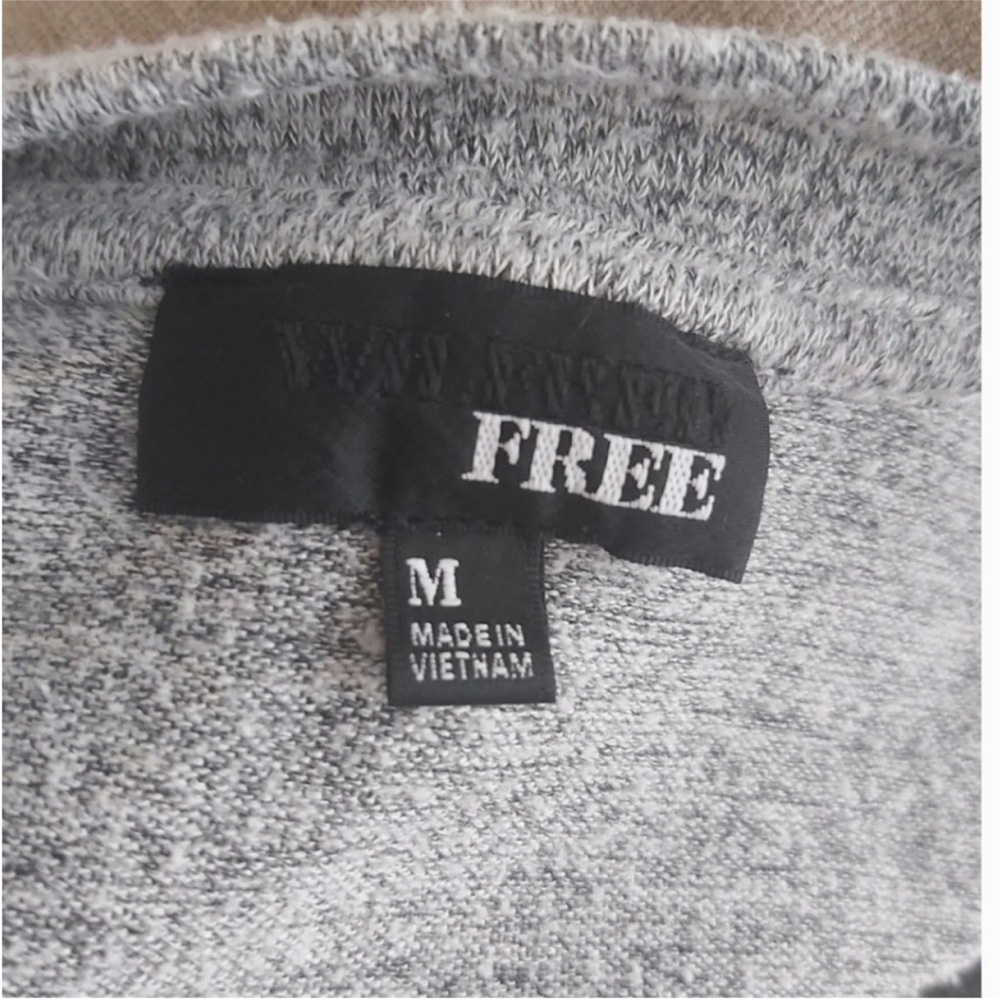 Wilfred Free top Medium gray v neck long sleeves long line tunic - Picture 7 of 10